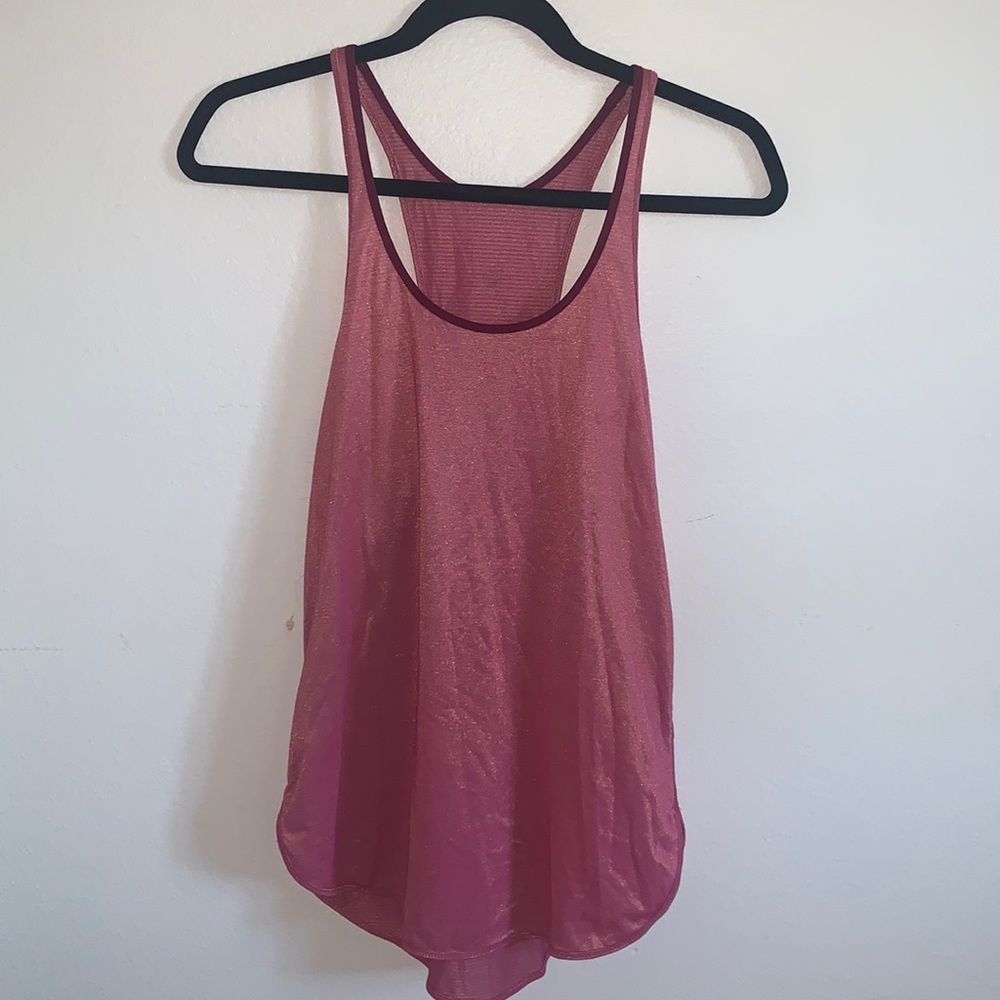 Pink lululemon tank top